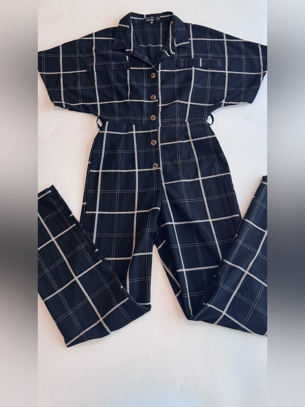 Structured lightweight jumpsuit - Picture 1 of 8